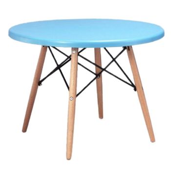 Child's Eiffel Round Table - L60 x W60 x H43 cm - Blue