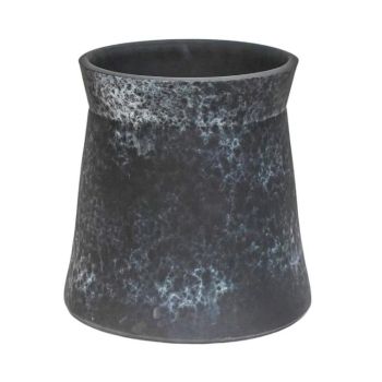 Kew Handthrown Planter - Ceramic - L27 x W27 x H27 cm - Basalt Blue