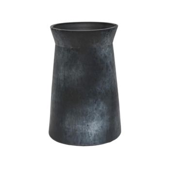 Kew Handthrown Vase - Ceramic - L13 x W20 x H20 cm - Basalt Blue