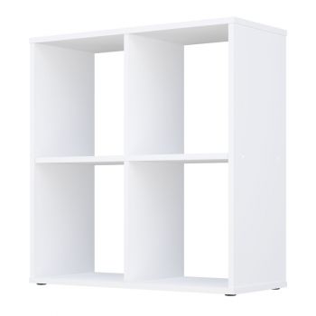 Kidsaw Kudl Home Smart 4 Cubic Section Shelving Unit - White