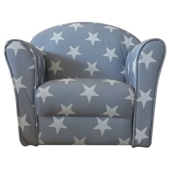 Kidsaw Mini Armchair Grey White stars