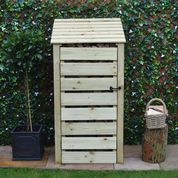 Burley 6ft Log Store with Doors - L80 x W89.5 x H181 cm - Light Green