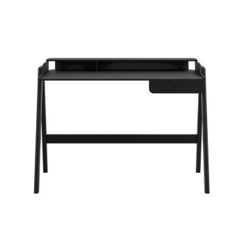 Lark Desk - MDF/Ash Veneer - L52 x W116 x H84 cm - Black