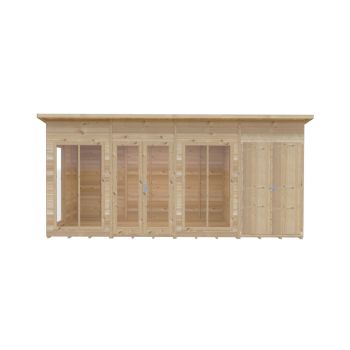 Lela 16x8 Summerhouse including Storage - L244.8 x W476 x H227.5 cm