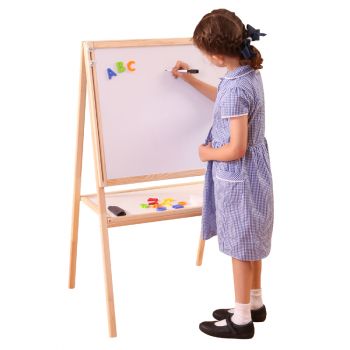 Kids Height Adjustable and Reversible Double Sided Easel