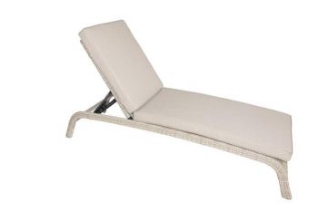 LISBON Sunlounger Manual Multi Position Backrest including Cushion