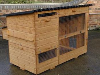 Keswick Poultry House with Integral Run - L163 x W91.5 x H114 cm