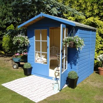 Lumley Shiplap Summerhouse Garden Sun Room Approx 7 x 5 Feet