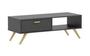 Coffee Table - MFC/MDF - L40 x W100 x H35 cm - Dark Grey