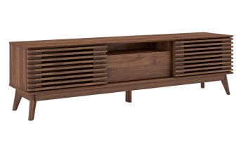 1.8m TV Cabinet - MDF - L40 x W179 x H50 cm - Dark Columbian Walnut