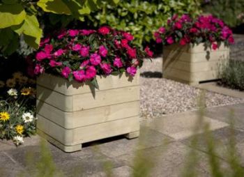 Marberry Square Planter - L50 x W50 x H39 cm