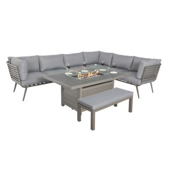 Mayfair Frame 8 Seater - Aluminium - H64 x W150 x L90 cm - Grey