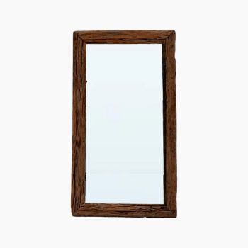 Amber Mirror Frame - Reclaimed Wood - L80 x W4 x H120 cm - Brown