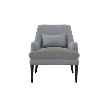 Montana Armchair - Linen Blend - L74 x W73.5 x H81 cm - Soft Grey - Partially Assembled