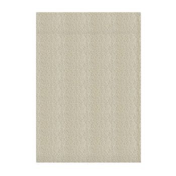 Barbara Rectangular Shaped Pebbled Rug - Wool/Polyester/Cotton - L200 x W140 x H1 cm - Cream