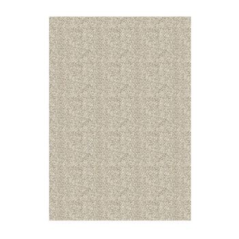 Luke Rectangular Shaped Pebbled Rug - Wool/Polyester/Cotton - L230 x W160 x H1 cm - Beige