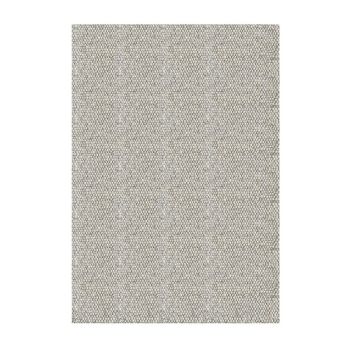 Emmie Rectangular Shaped Pebbled Rug - Wool/Polyester/Cotton - L200 x W140 x H1 cm - Grey