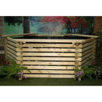 600 Gallon KOI Pool with Sump - Timber - W229 x H75 cm