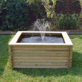 60 Gallon Square Pool - Timber - L91.4 x W91.4 x H50.8 cm