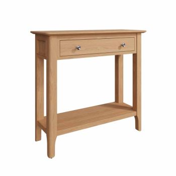 Console Table - Plywood/Pine/MDF - L80 x W30 x H75 cm - Light Oak 