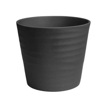 Oslo Cotton Taper Planter - L28 x W28 x H24 cm - Black