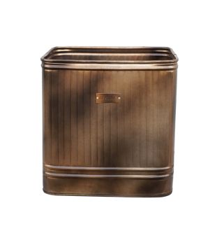 Outdoor Hampton Square Planter - Metal - L34 x W34 x H35 cm - Copper