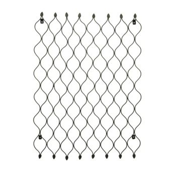 Outdoor Honeycomb Trellis - Mild Steel - L2.5 x W62 x H84 cm - Zinc