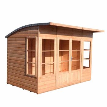 Orchid 10 x 6 Feet Double Door with Two Fixed and Two Opening Windows Dip Treated Summerhouse