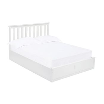 Oxford Kingsize Bed - Wood - L211.5 x W165 x H100.5 cm - White