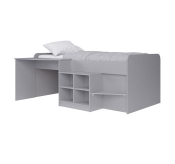 Pilot Cabin Bed - MFC - H80 x W137 x L195 - Grey