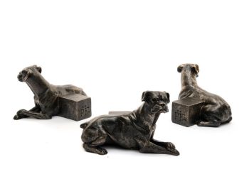 Boxer Dog Plant Pot Feet - Set of 3 - L8 x W11 x H7.5 cm