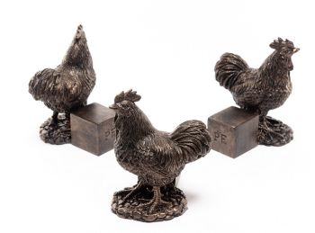 Buff Orpington Chicken Plant Pot Feet - Set of 3 - L6.7 x W7 x H9.5 cm