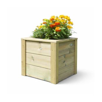 Square Planters, Wooden Garden Pot/Tub for Plants - L40 x W40 x H40 cm - Fully Assembled