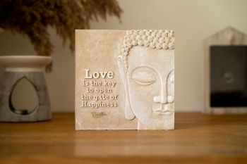 Buddha Happiness Plaque - L37 x W29 x H40 cm