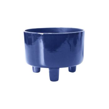 Pisa Navy Bowl - L19 x W19 x H14 cm - Blue