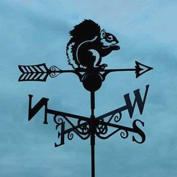 Squirrel Weathervane - Steel - W65 x H88 cm - Black