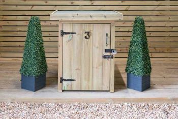 Pendle Parcel Store Small - Timber - L47 x W68 x H88 cm