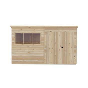 12 x 10 Feet Ranger Double Door Shed - L299 x W359 x H213.9 cm