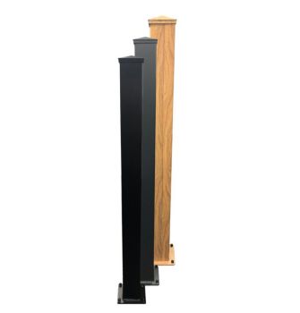 Aluminium Post 150x2400mm - Aluminium - Black