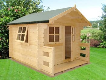 Salcey Mini Log Cabin Playhouse Kid's Wendy House