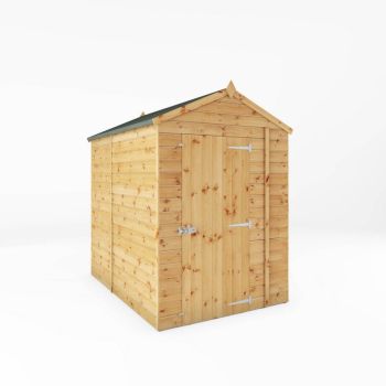 7 x 5 Feet Shiplap Apex Windowless Shed - Timber - L213.8 x W159.6 x H215.6 cm - Brown