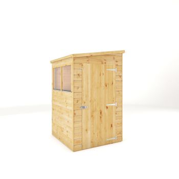 4 x 4 Feet Modular Shiplap Pent - Wood - L134 x W127.9 x H203.3 cm