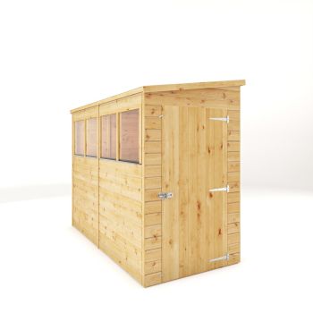 8 x 4 Feet Modular Shiplap Pent - Wood - L252 x W127.9 x H203.3 cm