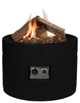 Round Black Cocoon - Firepit