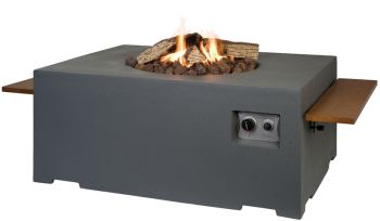 Rectangular Grey Cocoon - Firepit