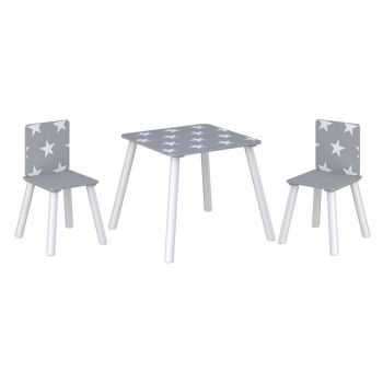 Star Table and Chairs Grey