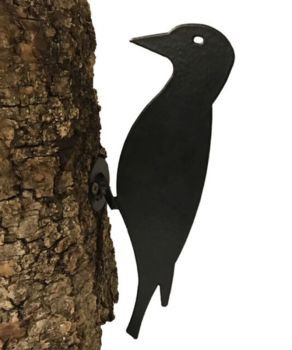 Woodpecker on Base - Steel - W45.7 x H121.9 cm - Black