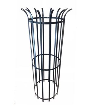 Tree Guard 450 - Garden Plant Support - Solid Steel - L61 x W61 x H147.3 cm - Bare Metal/Ready to Rust