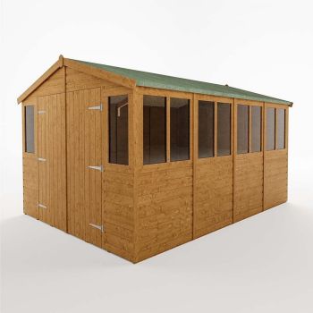 9 x 12 Feet Workshop Range Shed - L379 x W288 x H235 cm