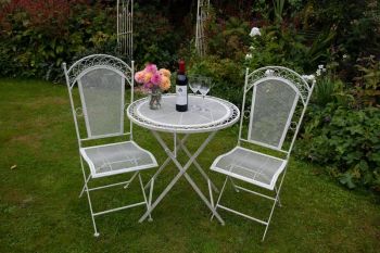 Tea for 2 Bistro Set (2 Chairs and 1 Table Per Box) - L70 x W70 x H76 cm